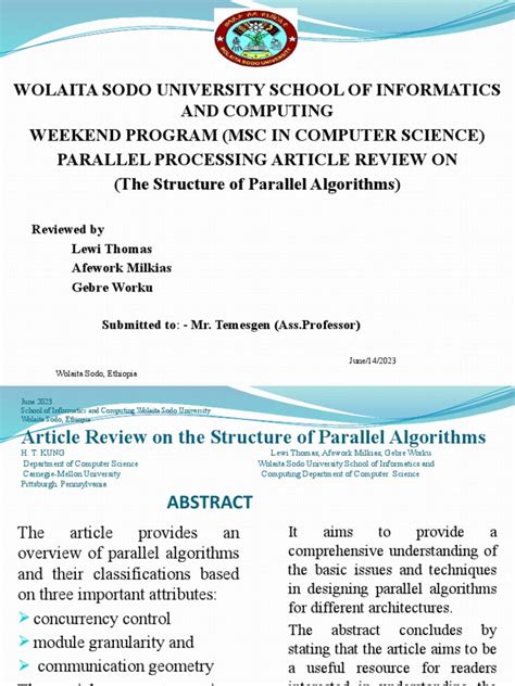 Image result for Parallel Algorithms for Array Processors