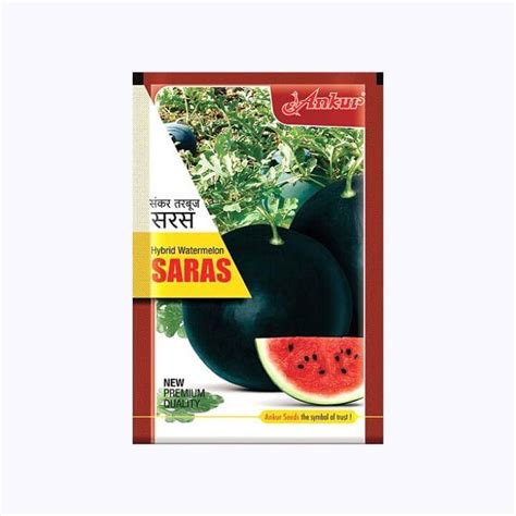 Saras Watermelon Seeds - Ankur | F1 Hybrid | Buy Online at Best Price ...