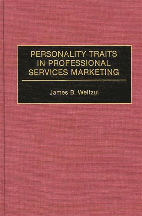 Buy Personality Traits in Professional Services Marketing Book Online ...