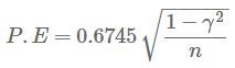 Image result for Probable Error of Mean Formula