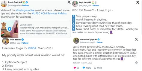 Two Days Until UPSC CSE Mains 2023, Bureaucrats Share Tips Across ...