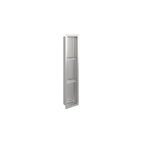 Brushed stainless steel niche 36" x 8" - Acryline