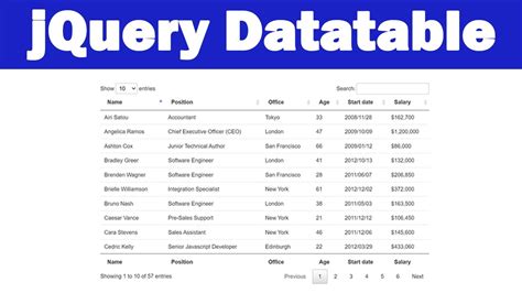 How to use jQuery Datatable with and without Database(PHP MySQL)