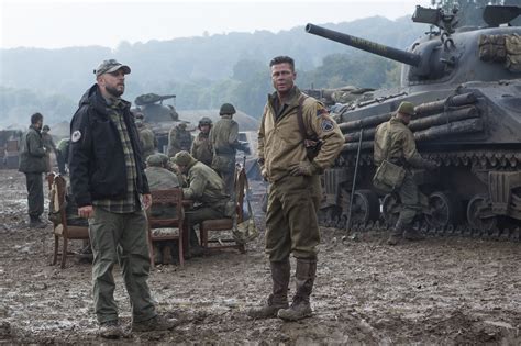 Fury Movie Set Visit and New Images of Brad Pitt and Cast