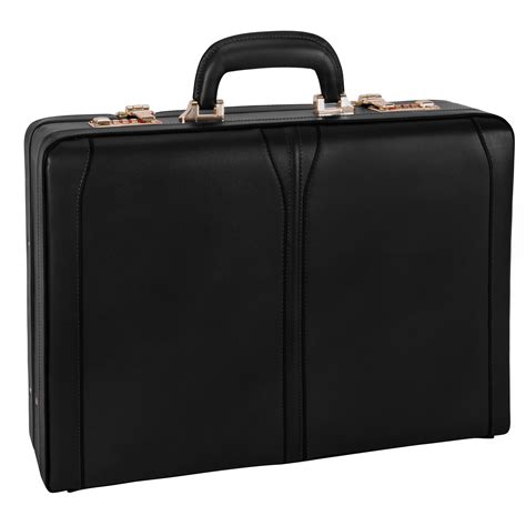 Leather Expandable Attaché Briefcase for Men - 4.5" Top Grain Leather ...