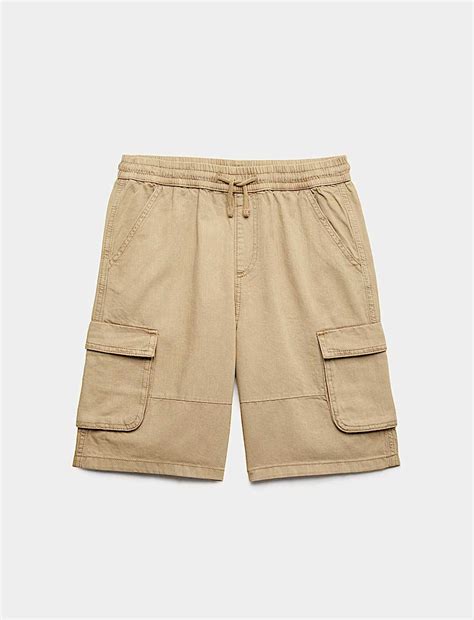 Buy Pure Cotton Cargo Shorts (6-16 Yrs) at Marks & Spencer