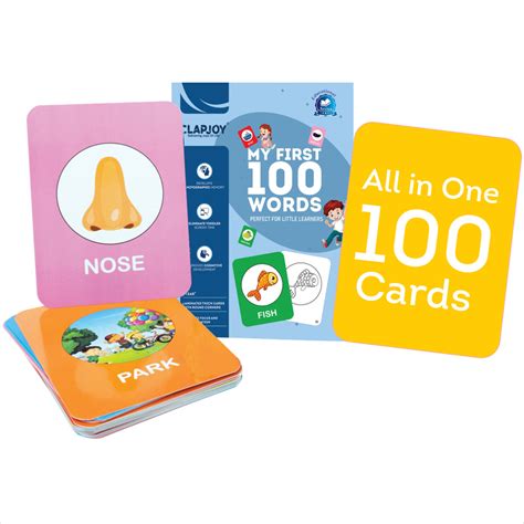 JoGenii | Clapjoy My First 100 Words flash cards for kids of age 1 ...