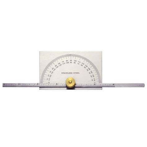 Protractor Degree Protractor Rectangular Head And Depth Gauge Together ...
