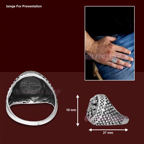 Bajrang Bali Hanuman 925 Silver Ring Anguthi