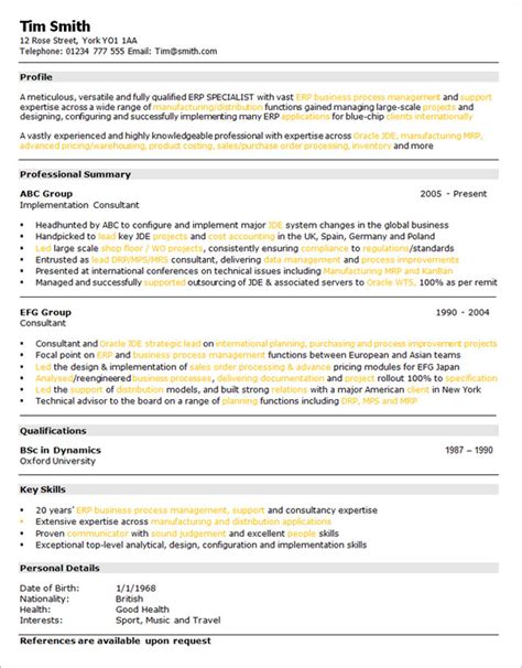 Curriculum vitae CV Examples 的图像结果