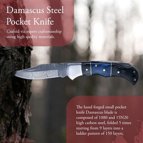 Buy Morf Steelware Damascus Steel Pocket Knife Handmade Folding Knives ...