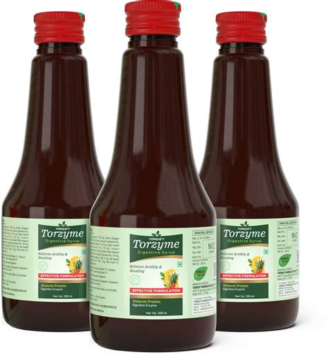 Torzyme -Torque's Naural Protein Digestive Enzyme Syrup - 200ml (Pack ...