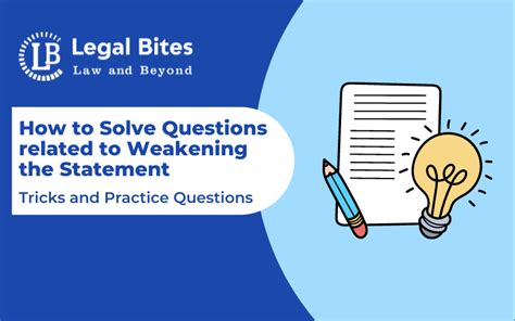 How to Solve Questions related to Weakening the Statement: Tricks and ...