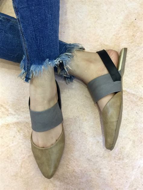 Get Handcrafted Three-Tone Slingback Flats at ₹ 1600 | LBB Shop