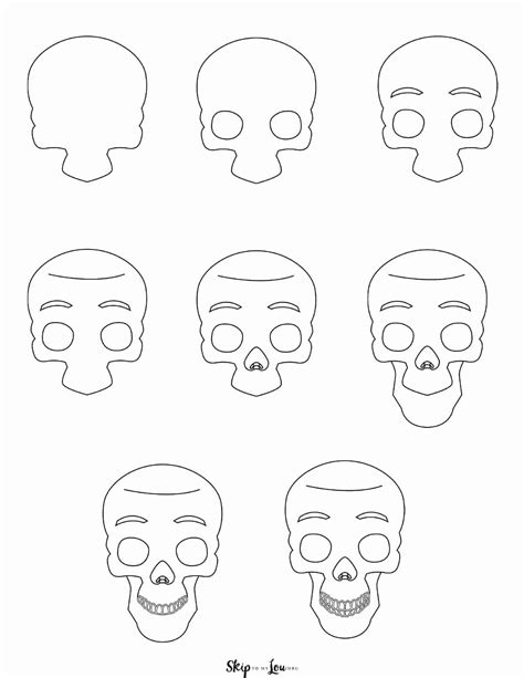 Image result for Skull Drawing Tutorial