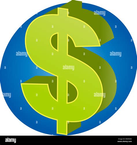 United States Dollar Currency symbol isometric illustration Stock Photo - Alamy