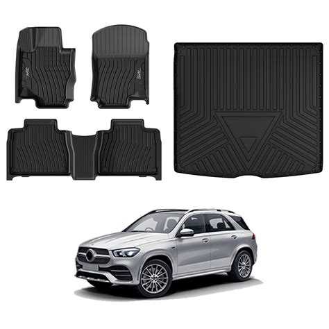 3W Floor Mats & Cargo Liner for Mercedes Benz GLE 2020-2024, TPE All ...