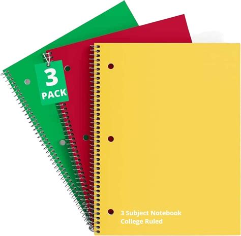 10 Best 3 Subject Notebooks Introduction - Honeyoungbook