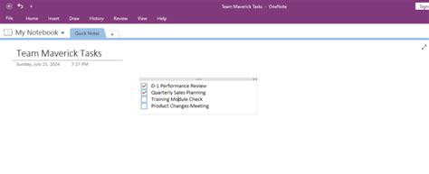 Image result for Master Checklist in OneNote