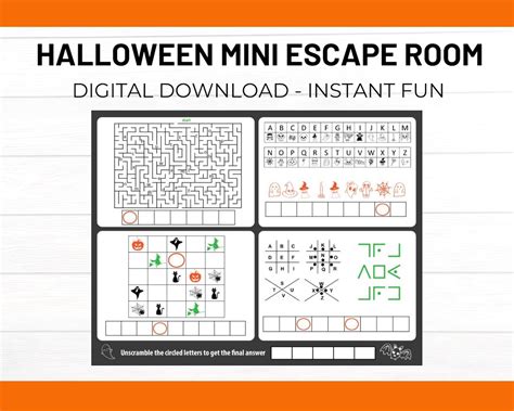 Mini Halloween Escape Room | Halloween Escape Room for Kids | Halloween ...
