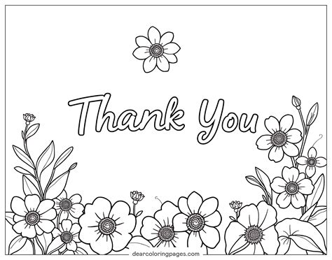 Thank You Coloring Pages - 15 Free Printable Coloring Pages