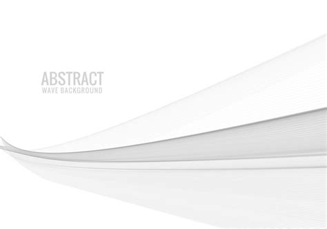 Abstract gray flowing wave background | Free Vector