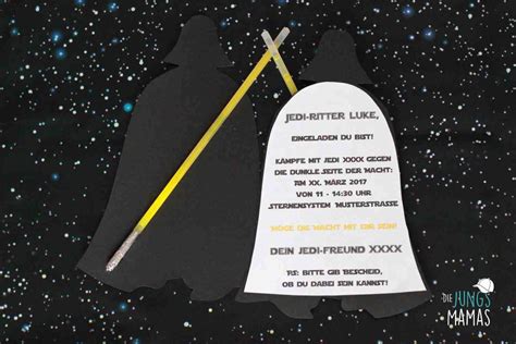 Einladung Kindergeburtstag Basteln Star Wars