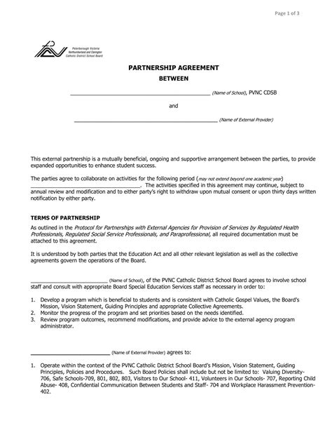 Partnership Agreement Form 的图像结果