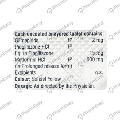 Glimfirst Mp 2mg Strip Of 15 Tablets: Uses, Side Effects, Price ...