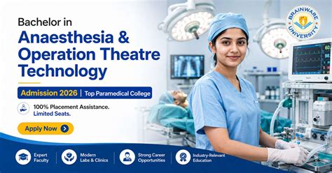 Bachelor in Anaesthesia & Operation Theatre Technology - Course Details ...