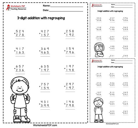 Image result for Math 3-Digit Addition