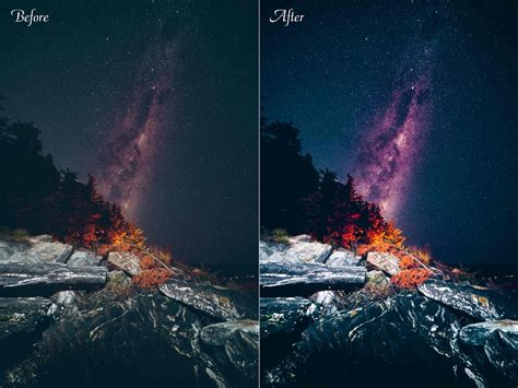3 Astrophotography Presets | Lightroom Presets | Milky Way | Night Sky ...