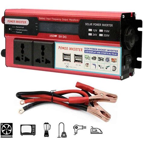 Buy XIAORAN Power Inverter (Peak 3000W), Pure Sine Wave Inverter, DC ...
