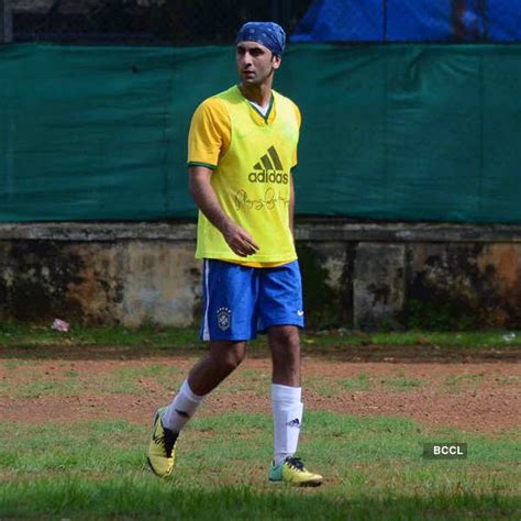 Abhishek Bachchan during the All Stars Football Club (ASFC) practise ...