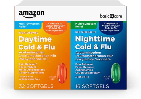 Amazon.com: Vicks DayQuil and NyQuil Combo Pack, Cold & Flu Medicine ...
