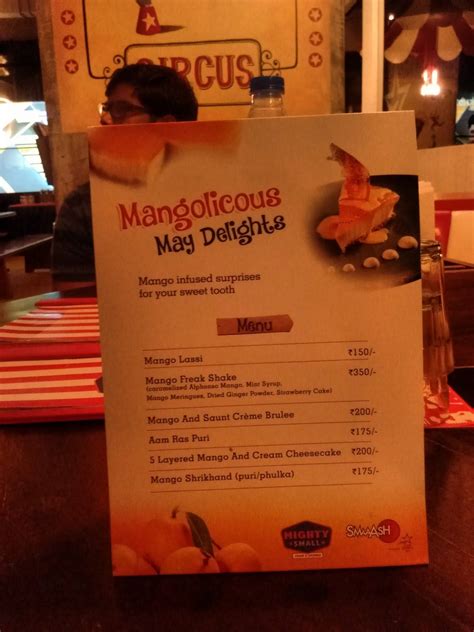 Menu at Amoeba Sports Bar, Mumbai, F-33