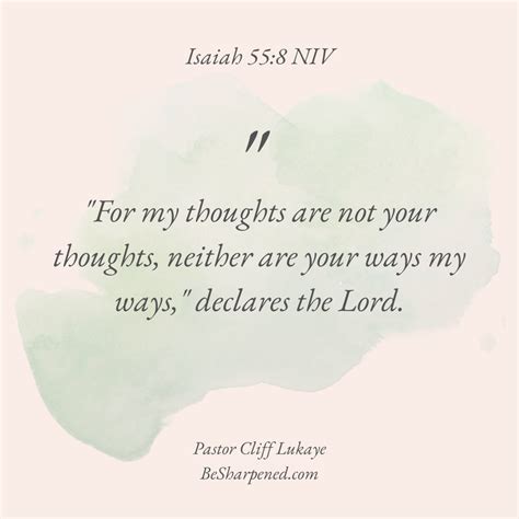 Isaiah 55:8 ~ Daily Devotion June 13 2023 - Daily Devotional