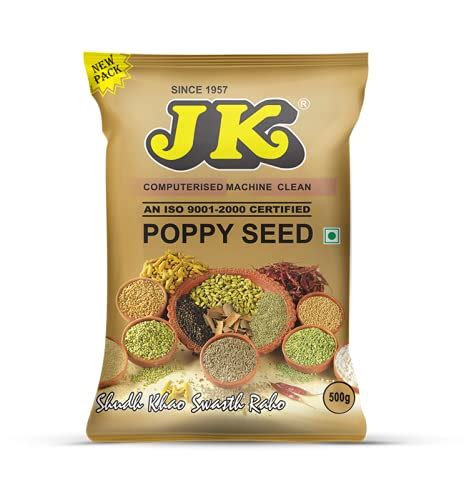 JK Poppy Seeds, 500g (Pack of 1) | Posta | Khus Khus | Indian Posto ...