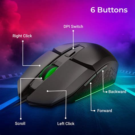 ZEBRONICS Shark Premimum Gaming USB Mouse with High Resolution Sensor ...