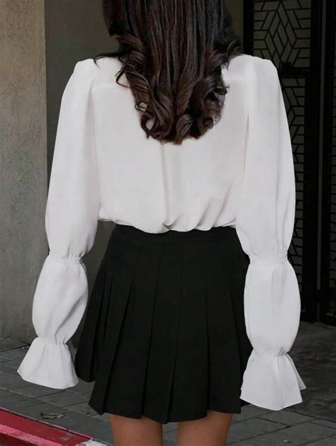 INAWLY Camisa Casual Feminina de Manga Longa com Botões na Frente, Cor ...