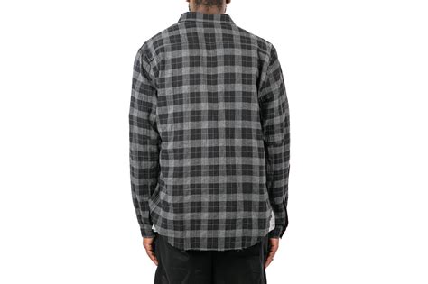 Stampd Light Plaid Flannel "Black/Grey" | Garmentory