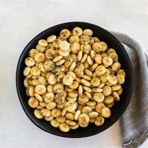 No Bake Ranch Oyster Crackers Recipe - Pitchfork Foodie Farms