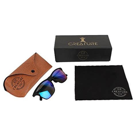 Buy CREATURE UV Protected Sunglasses (lens-Blue||Frame-Black||Size ...