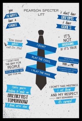 Best harvey specter quotes Poster (12x18) Paper Print Paper Print ...