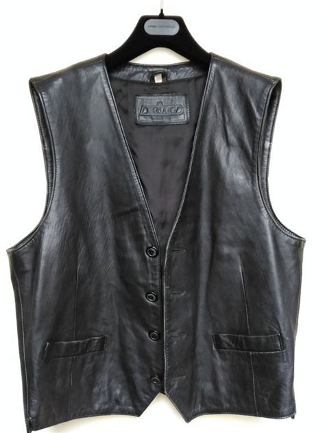 Mens Black Waistcoat Leather at Eva Harpur blog