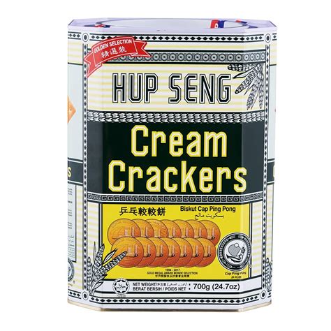 Hup Seng Classic Cream Crackers/Biskut Cap Ping Pong, 700g : Amazon.in ...
