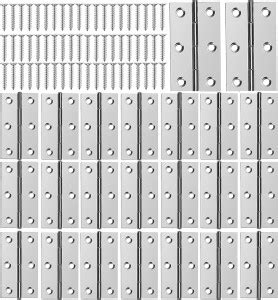 Screwtight Butt Hinge Chrome Plated on Iron 3 Inch for Door, Window 20 ...