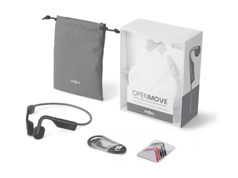 SHOKZ OpenMove Bluetooth Wireless Headphones with Mic, Bone Conduction ...