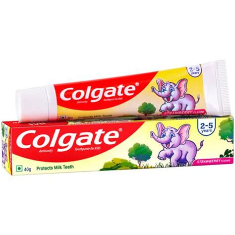 Colgate Kids Toothpaste - 2-5 Years, Strawberry Flavour, 30 g – NagaBazaar™