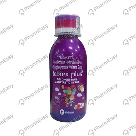 Febrex Plus Delicious Rose Flavour Bottle Of 100ml Syrup: Uses, Side ...